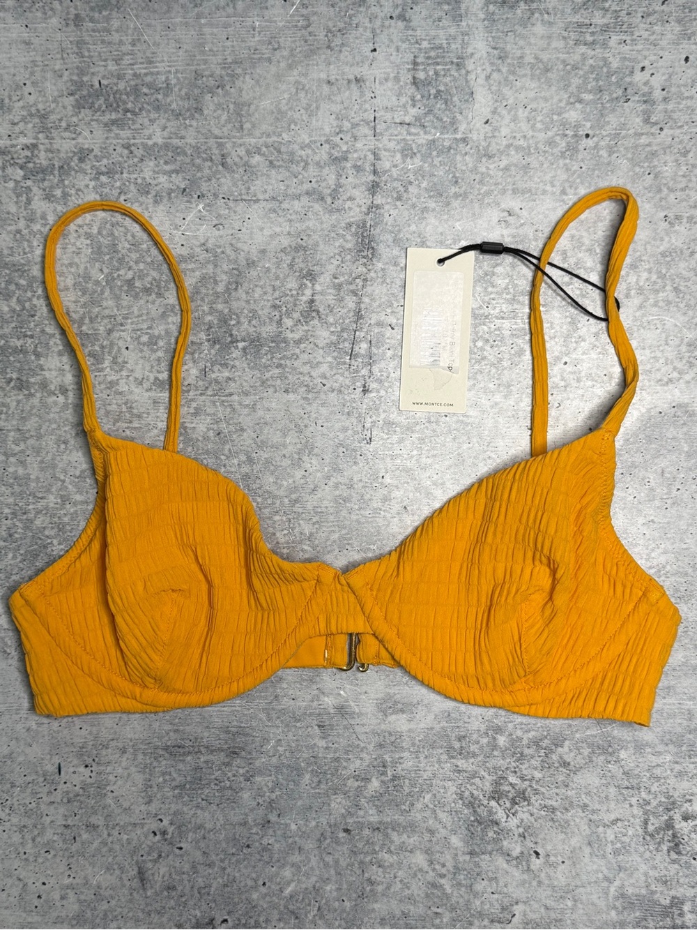 Montce Mari Scrunch Dainty Bikini Top M
